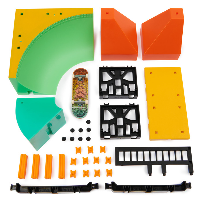 Tech Deck  X-Connect  Park Creator - 1 Miniatoura Troxosanida kai 1 Rampa